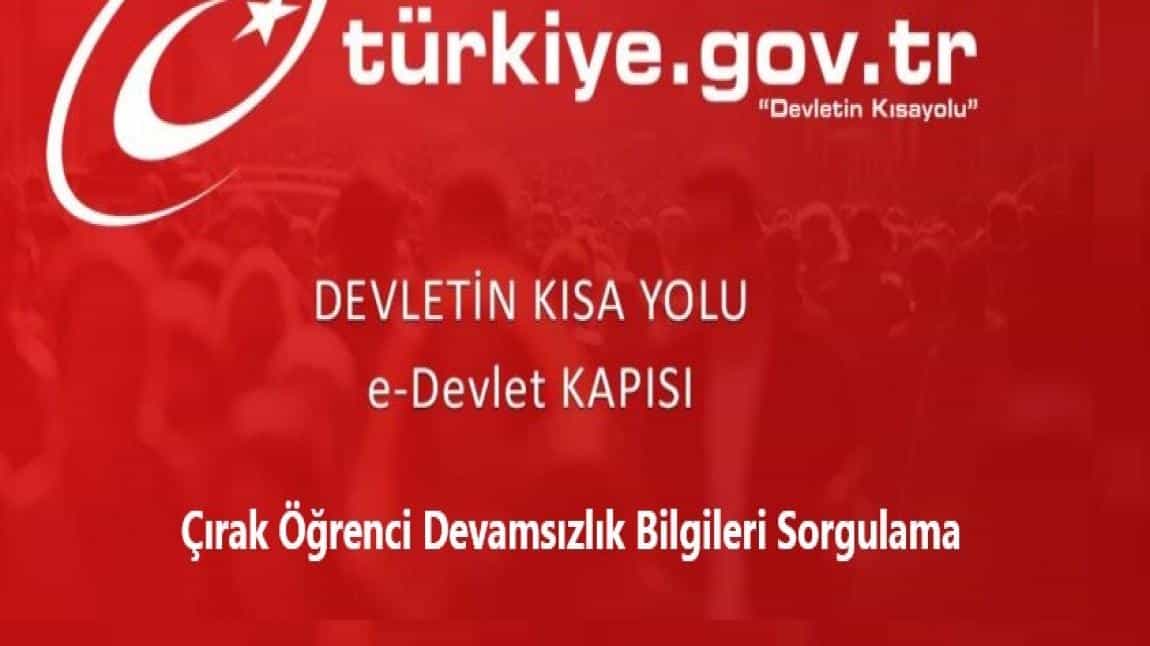 Öğrencilerimiz ve Velilerimiz İçin E-Devlet Üzerinden Devamsızlık Takibi